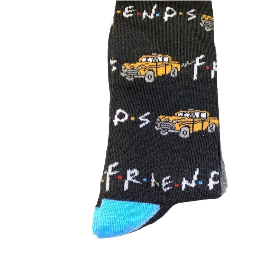 2pairs‎ Friends TV show black inscripted novelty gag socks new